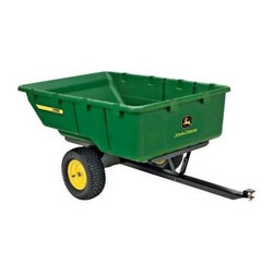 John Deere - John Deere Garden Cart. 1,000 lb. 17 cu. ft. Tow-Behind Poly Utility Cart - Kitchen Islands And Kitchen Carts