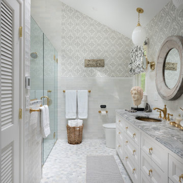 Whimsical Traditional Primary Bathroom