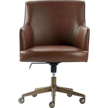 Tommy Hilfiger Belmont Home Office Chair Brown Leather