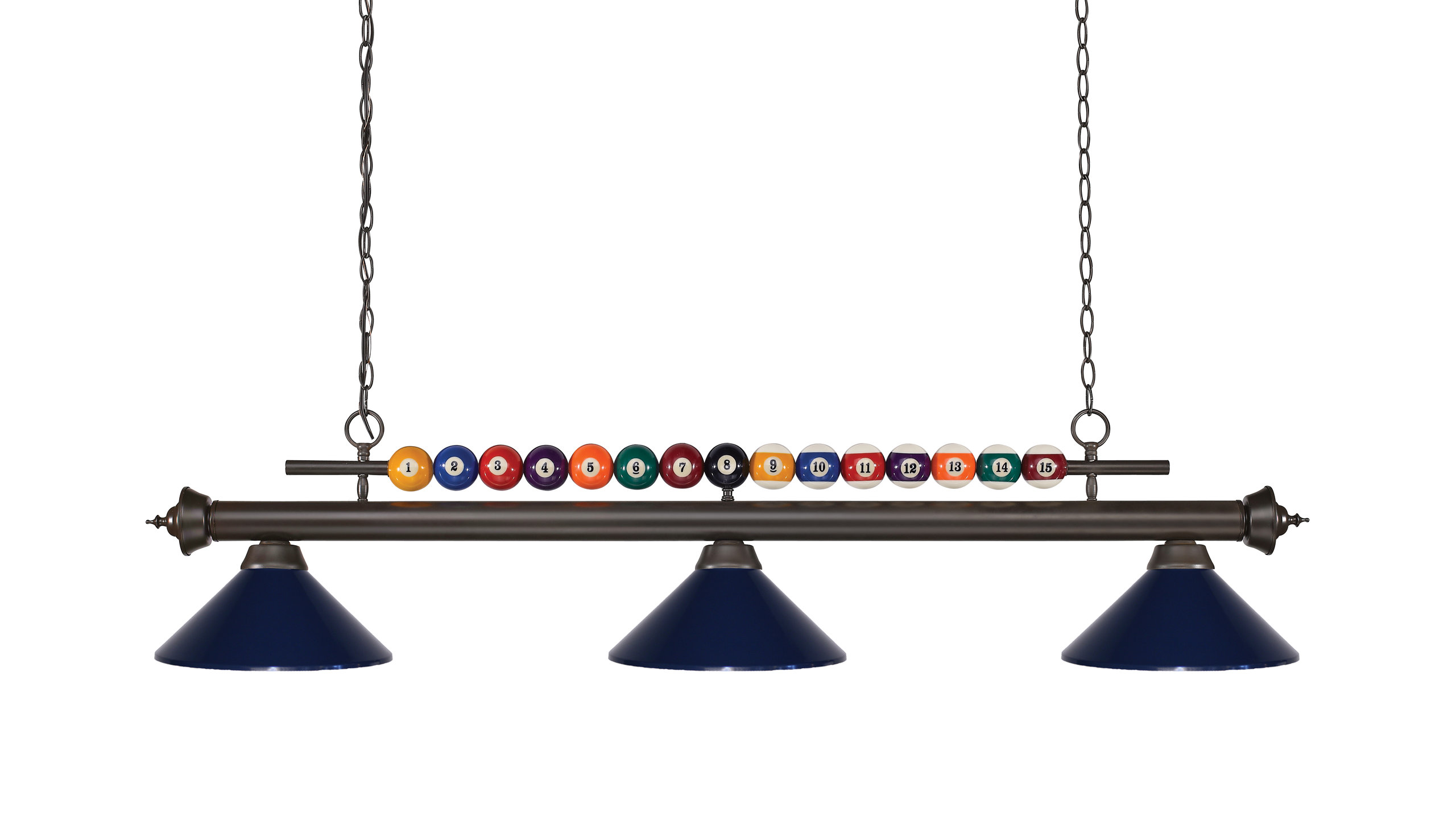 Z-Lite 3 Light Billiard Light, Bronze, 170BRZ-MNB - Eclectic - Pool Table Lights - by Morning ...