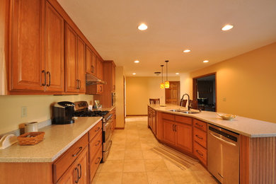 Elegant kitchen photo in Denver