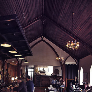 Gothic Church Conversion to Brewery Tasting Bar and Event Space