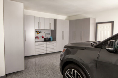 Example of a trendy garage design in Tampa