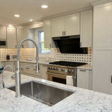 Jarrettsville Kitchen with Hidden Pantry & Blue Island