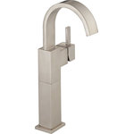 Delta - Delta Vero Single Handle Vessel Bathroom Faucet, Stainless, 753LF-SS - You can install with confidence, knowing that Delta faucets are backed by our Lifetime Limited Warranty. Delta WaterSense labeled faucets, showers and toilets use at least 20% less water than the industry standard saving you money without compromising performance.
