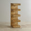 Mantis Light Natural Solid Oak Mango E Shaped Display Shelves Unit
