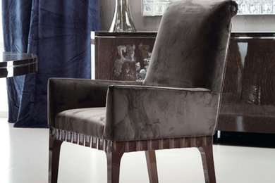 Design ideas for a classic dining room in London.