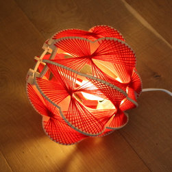 lampe wood and wool / LAMA - Table Lamps