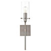 Arcadia Clear Wall Sconce, Modern Bronze