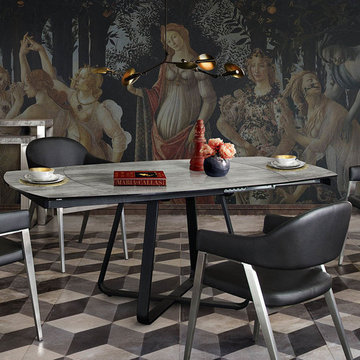 Adelle Black 5-Piece Formal Dining Set