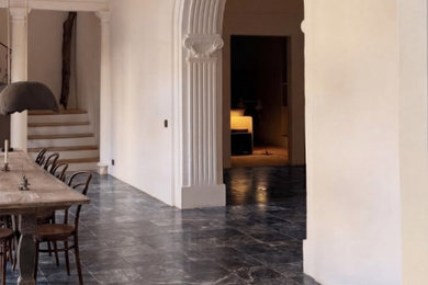 Bursa Black Marble Cut-to-Size Tiles for Interior Flooring