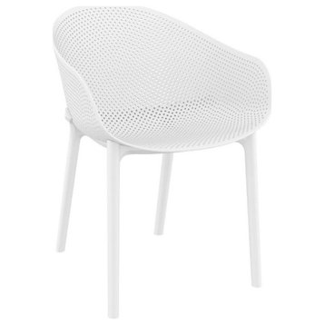 Sky Outdoor Dining Chair White