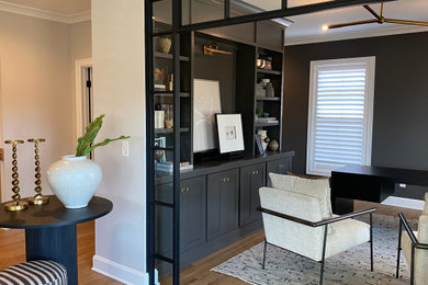 Home office - contemporary home office idea in Columbus