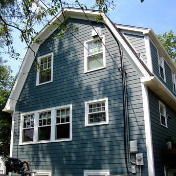 Dutch Colonial Home Remodel, Windows & James Hardie Siding in Park Ridge, IL