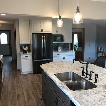 Modern Kitchen Update Done in a Two Tone Color