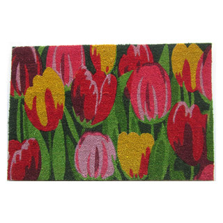 Door Mat Indoor Entrance 31.5''x20'' Outdoor Door Mats for Outside Entry  (Red) 