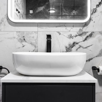 Bathroom - Black Mist Porcelain Polished Tile