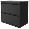 Hirsh 30 inch W 2 Drawer Modern Metal Lateral 101 File Cabinet in Gray