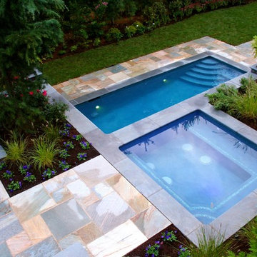 Contemporary Pool & Spa Design and Installation Bergen County Northern NJ