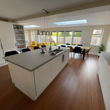 Extension for Family Room with Kitchen Dining and Gaming Chill Space