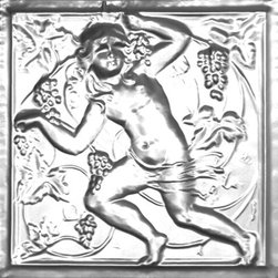 2484 Tin Ceiling Tile - D'vine Cherub - Ceiling Tile