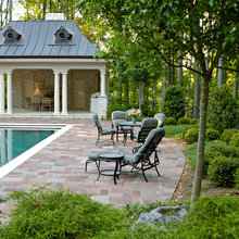 round meadow pool house