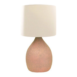 Ceramic with Eggshell (pink) 102717 - テーブルランプ