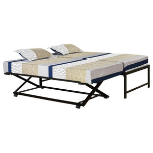 Pop Up Trundle High Riser Bed Frame, Pop Up Twin Bed Frame