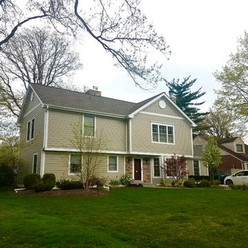 Wilmette, IL Exterior Remodel, HardiePlank and Versetta Stone