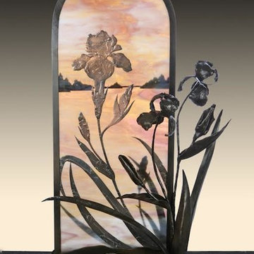 Glass & Metal sculpture, Private Residence