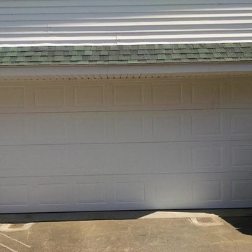 White Sectional Overhead Garage Door With Short Panels