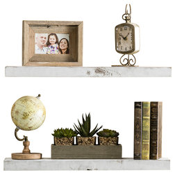 Transitional Display And Wall Shelves  by Del Hutson Designs