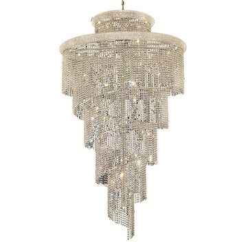 1800 Spiral Collection Large Hanging Fixture, Royal Cut