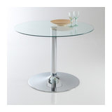 Стол круглый из закаленного стекла на 4 персоны, Janik  LA REDOUTE INTERIEURS