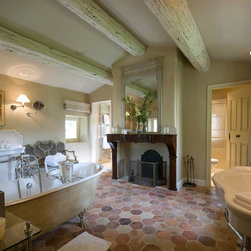 Bathroom stone floor tiles (Mediterranean Style) - Tile