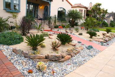 This is an example of a mediterranean landscaping in San Diego.