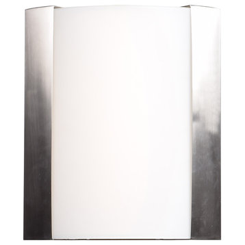 Fjord LED Wall Sconce, Brushed Steel, 10"