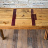 Wine Lover Coffee Table With Stave Legs