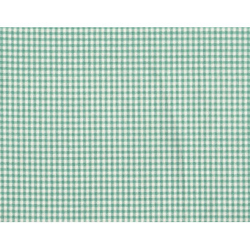 Fabric Sample French Country Pool Green Gingham Check Cotton