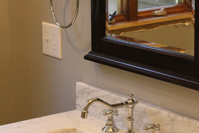 Example of a classic bathroom design in Other