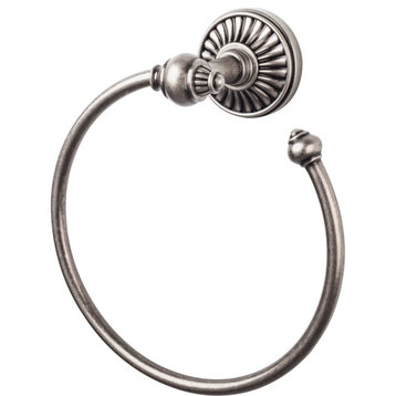 Top Knobs TUSC5 Tuscany Bath Towel Ring - Antique Pewter
