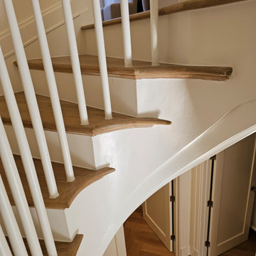 Project #131 | Three-Story Elliptical Staircase in Historic Home