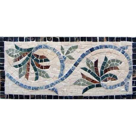 Mosaic Tile Patterns, Coneflowers, 6"x12"