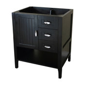 Bellaterra 29" Single Sink Bathroom Vanity, Espresso Finish, Cabinet Only