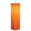 Houston Pendant Light with Orange Glass (Chrome No Canopy)