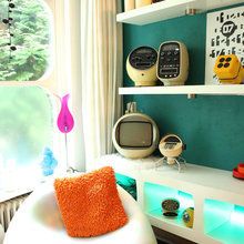 shelves with collections