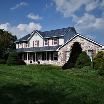 EDCO Stone Blend Metal Slate Roof Installation in Northampton, PA