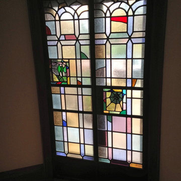 Tudor style leaded glass
