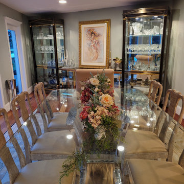 Asymmetrical Formal Dining Room