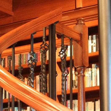 Forged Iron Spiral Staircase